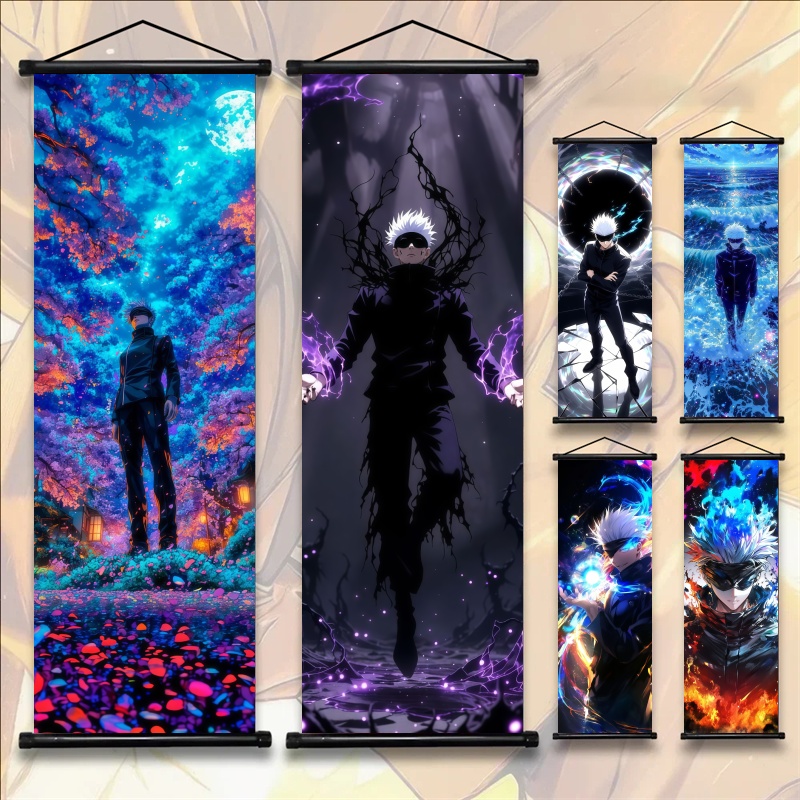 Gaming Accessories For Bedroom - Jujutsu Kaisen Gojo Satoru Anime Art