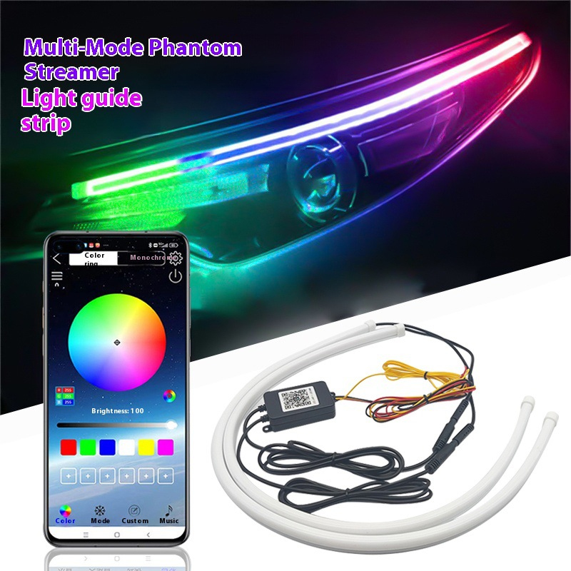 2PCS Car LED Strip Lights Flex - Rgb Hub Sync review and price