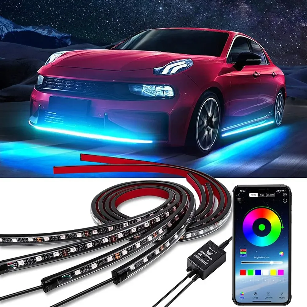 Neon LED RGB Car Underglow Bot - Rgb Hub Sync review and price