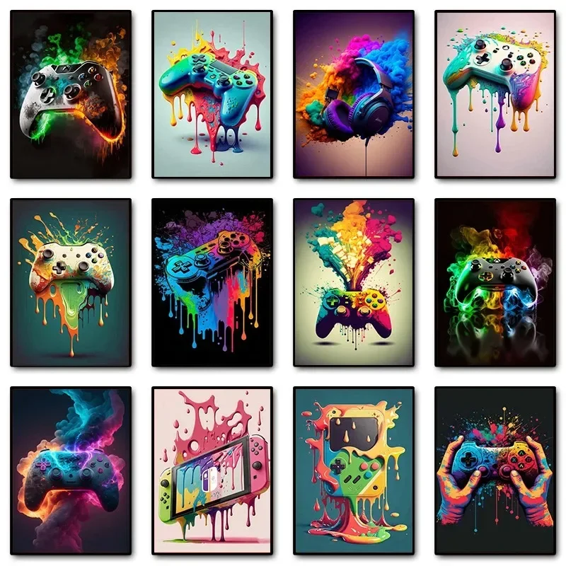 Colorful Pop Art Gamer Control - Gaming Accessories For Bedroom review and price