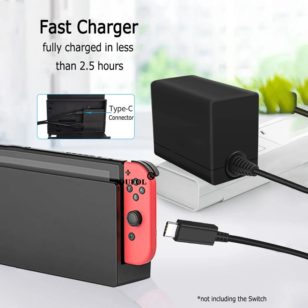 AC Power Adapter Charger For N - Gaming Accessories Nintendo Switch review and price