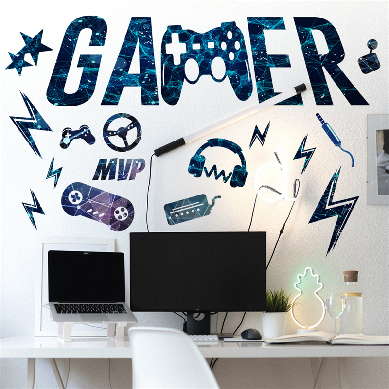 Gamer Vinyl Wall Stickers Game - Gaming Accessories Wallpaper review and price