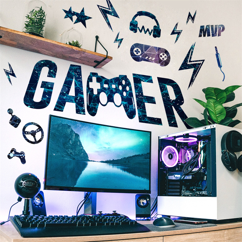 Gamer Vinyl Wall Stickers Game - Gaming Accessories Wallpaper review and price