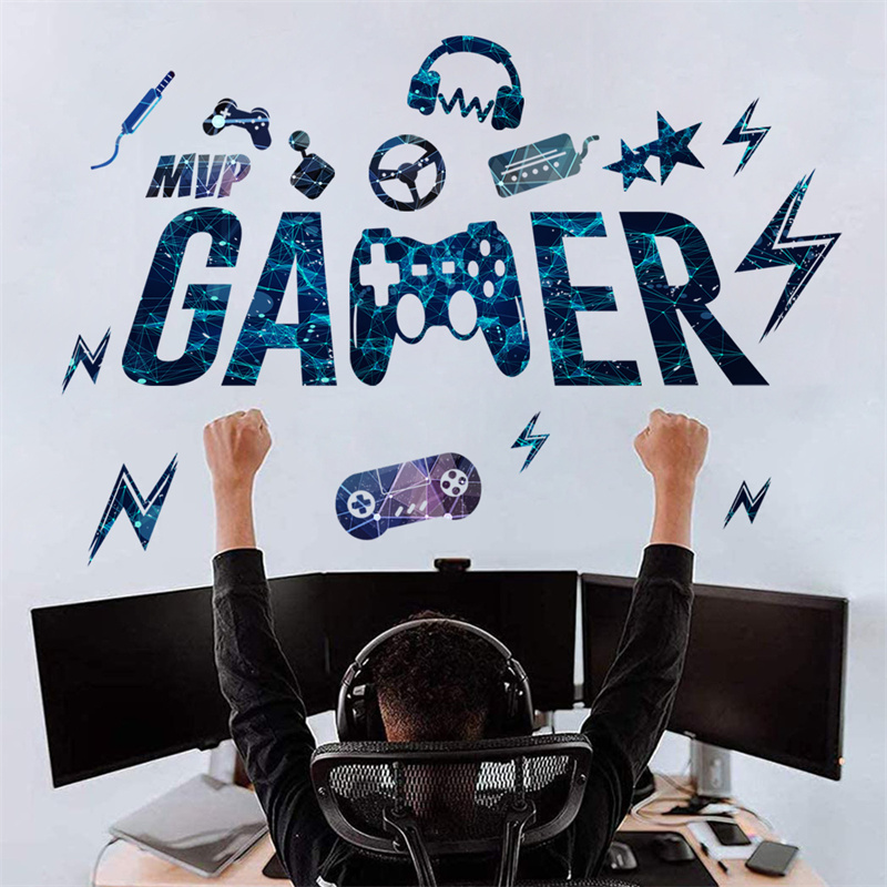 Gamer Vinyl Wall Stickers Game - Gaming Accessories Wallpaper review and price