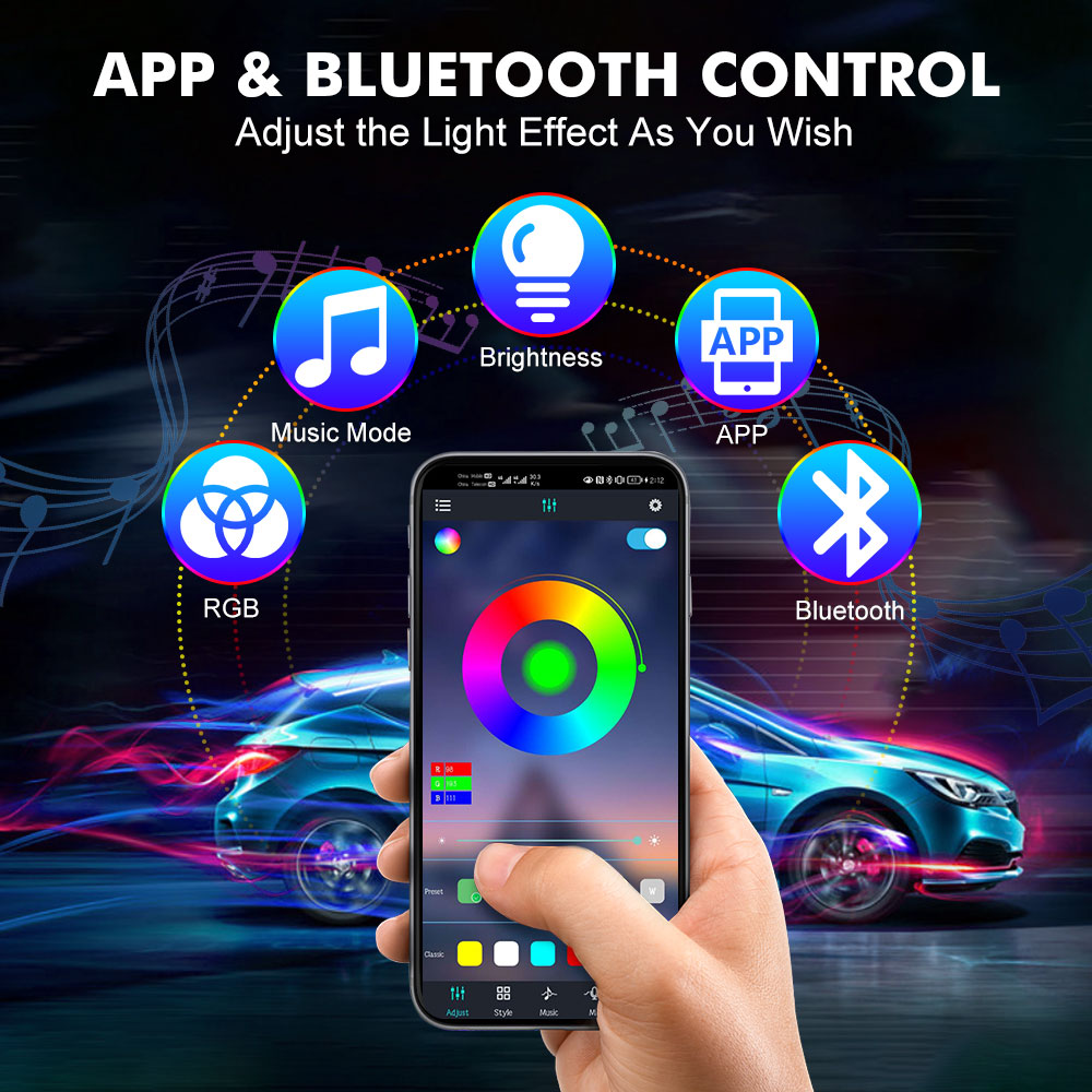 Neon LED Interior Car Light AP - Rgb Hub Sync review and price