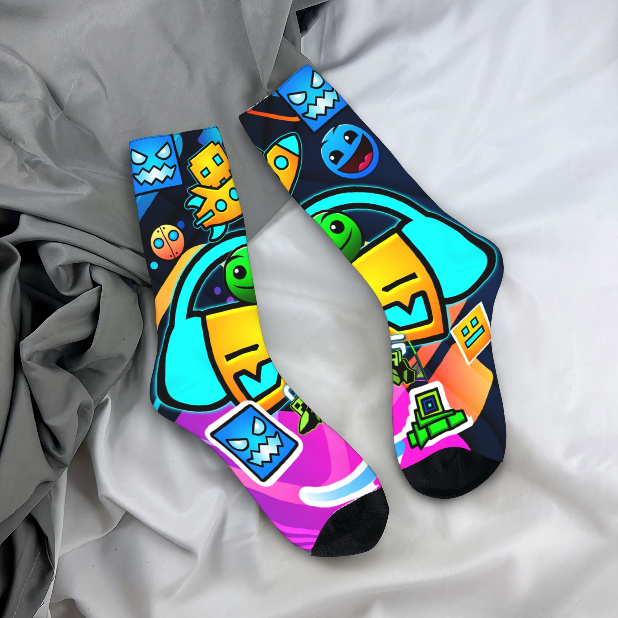 Geometry Gaming Dashed Socks   - Gaming Accessories Men review and price